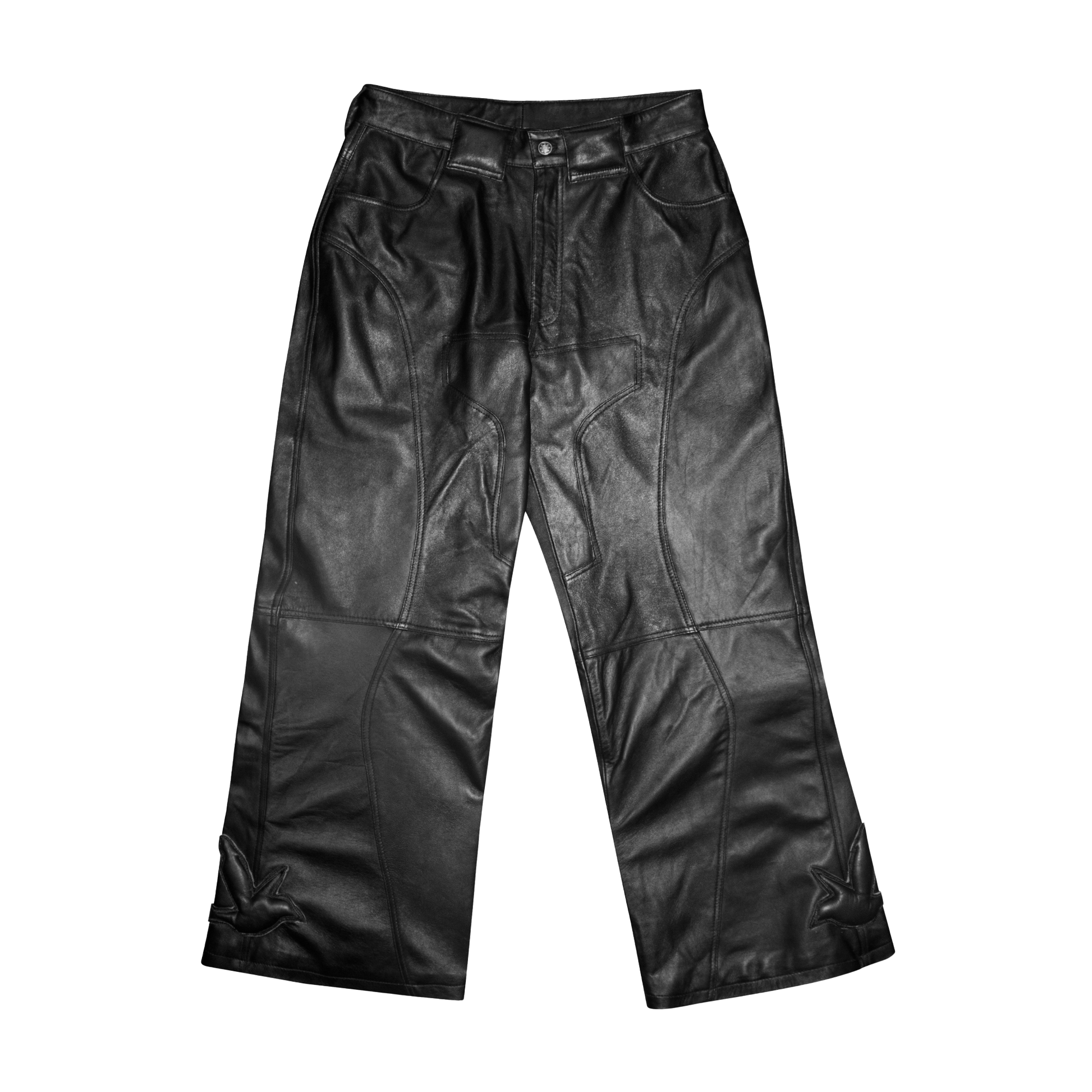 LEATHER PANTS IN BLACK