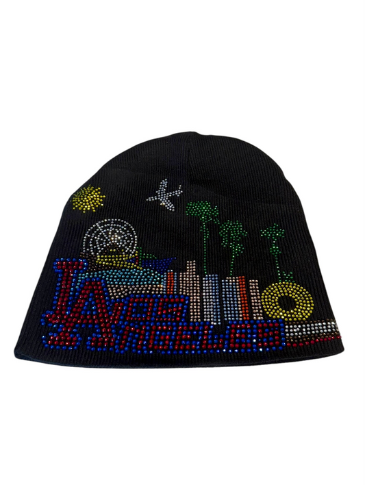 Los Angeles  Rhinestone Beanie