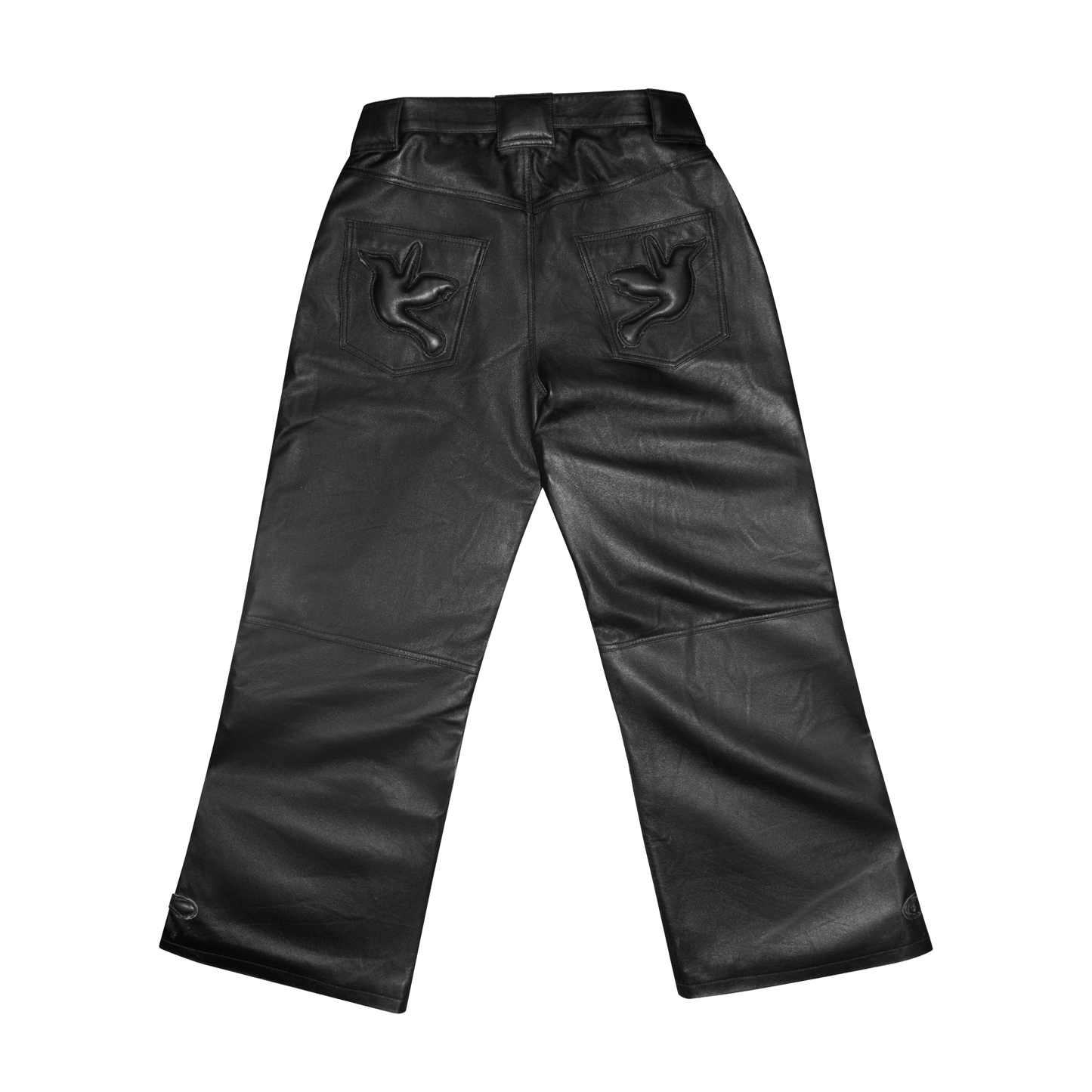 LEATHER  PANTS IN BLACK