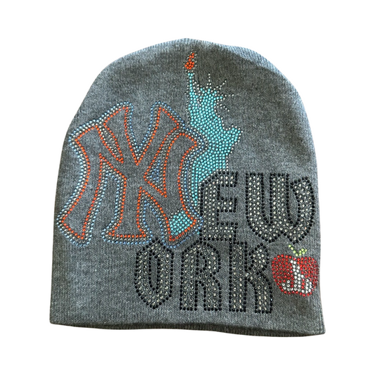 NY Rhinestone Beanie