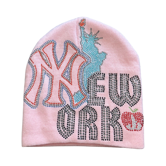 NY Rhinestone Beanie