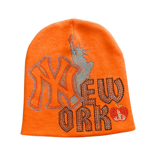 NY Rhinestone Beanie